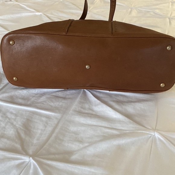 YSL Yves Saint Laurent Rive Gauche Tan Calfskin Leather XL Muse Satchel - Picture 11 of 16